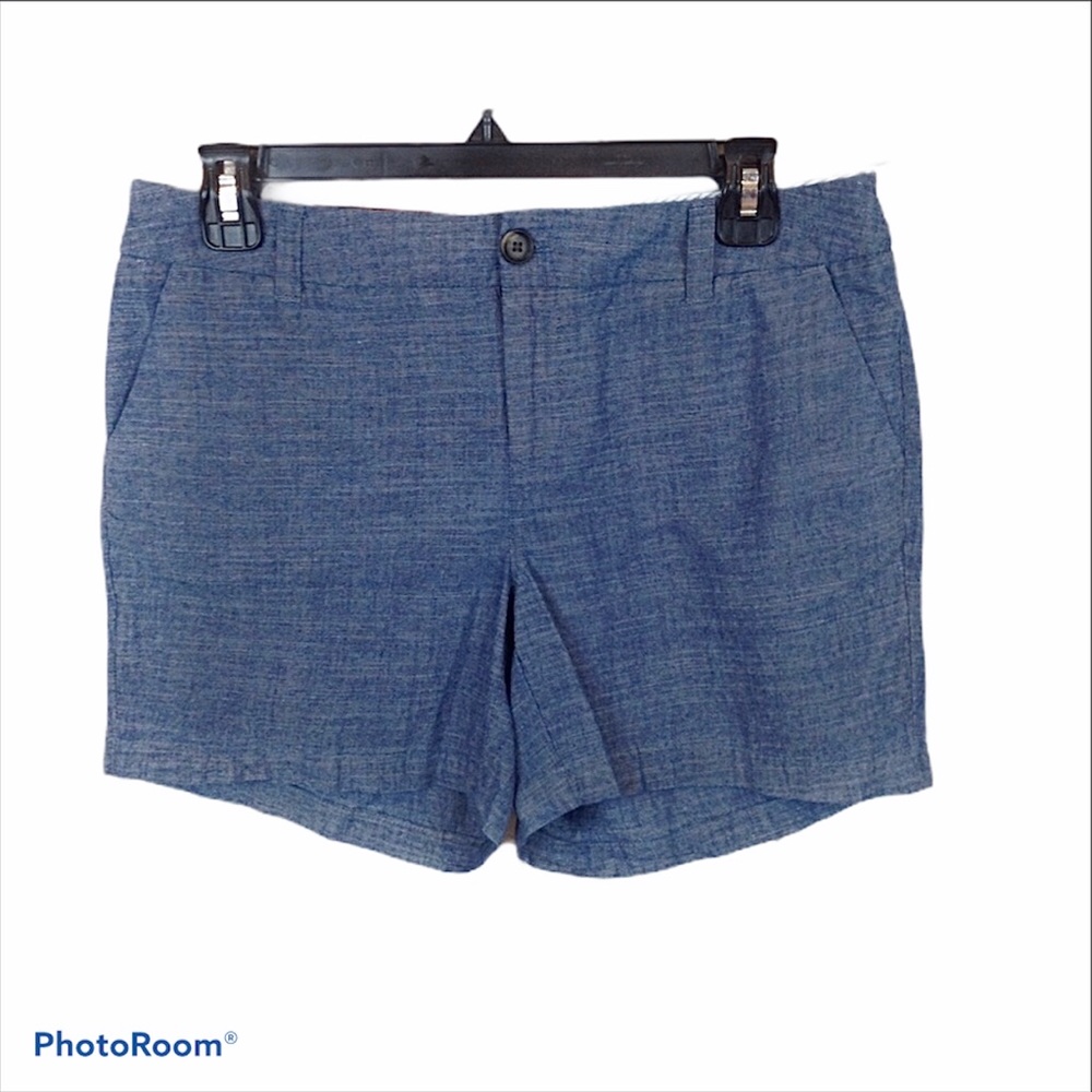 Merona pocketed chino front zip belt loop shorts